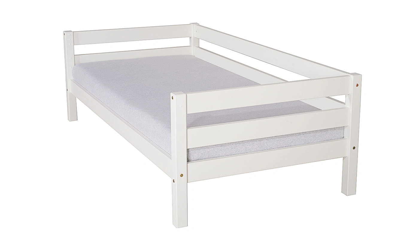 מיטת ילדים מיקה רוחב 80 ס"מ | עם מעקה אחורי